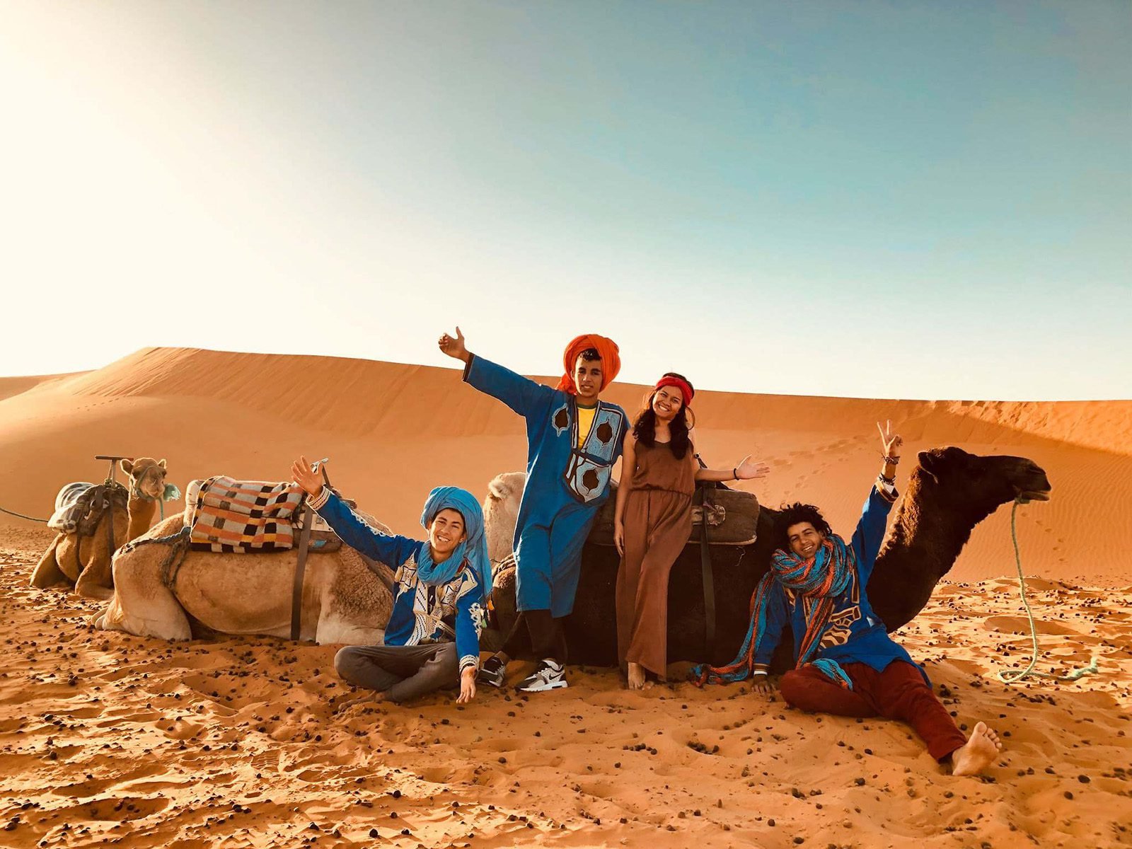 Camel trekking experience in Merzouga Sahara Desert Morocco