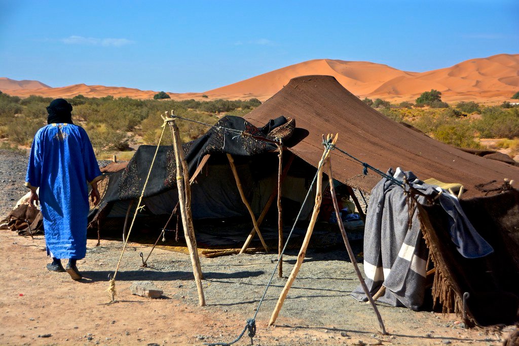 Luxury desert camp in Sahara Desert Morocco