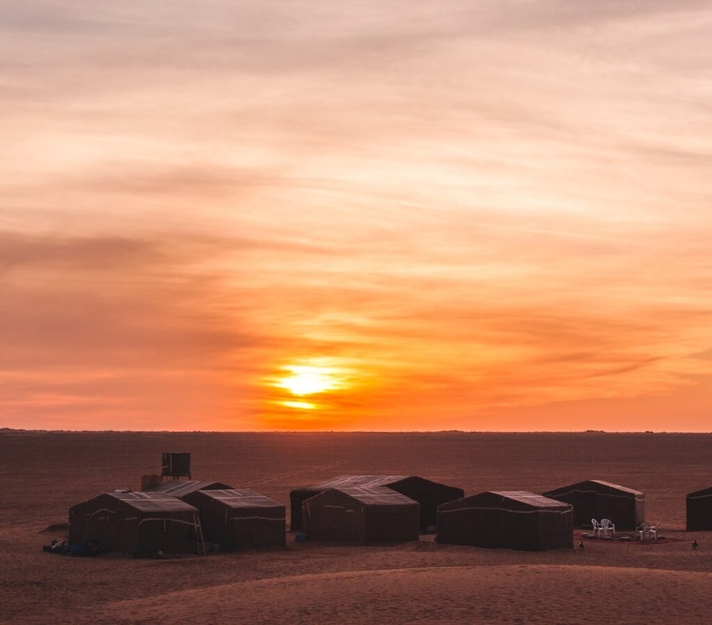 gray car on desert